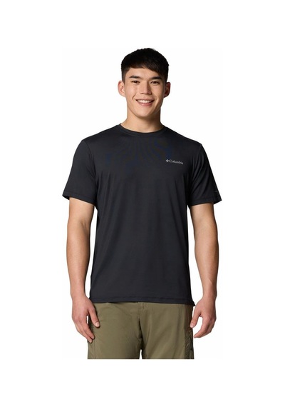 Columbia Tech Trail Utility Erkek Kısa Kollu Tişört-7858 Siyah
