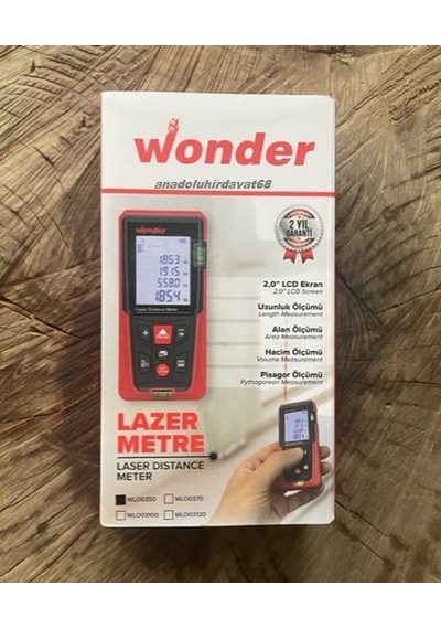 Wonder Profesyonel Lazermetre Wl50 Lazer Ölçüm Cihazı 50 Metre