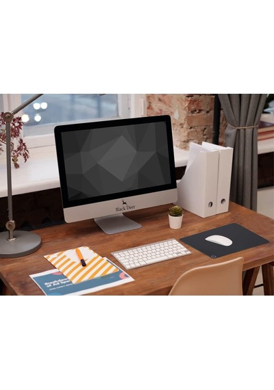 Ayrex Black Deer Siyah Professional Oyuncu Gaming Mouse Pad,ofis, Kaydırmaz Taban Mouse Pad 30x25 S