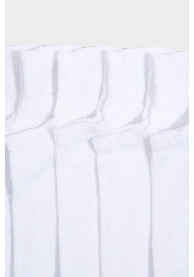 Defacto Erkek Dikişsiz 7li Sneaker Çorap H5638axnswt1 Beyaz-wt1