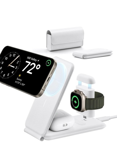 Esr 3 In 1 Seyahat Şarj Standı Apple Uyumlu iPhone, Airpods, İos Watch