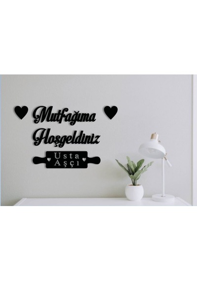 Mutfağıma Hoşgeldiniz Usta Aşçı-duvar Yazısı