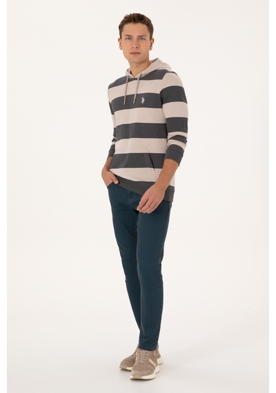 U.s. Polo Assn. Erkek Gri Sweatshirt 50316366-vr024 Grı