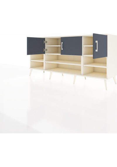 Hyperion Konsol 9 Raflı 3 Kapaklı 176x44x83 Aytaşı-antrasit Antrasit Hyperion Konsol 9 Raflı 3 Kapaklı 176x44x83 Aytaşı-antrasit Antrasit