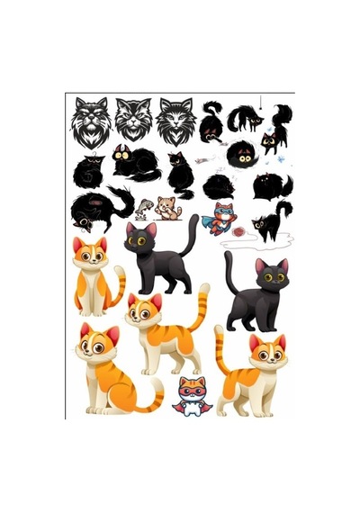 Kedi Stikcer Set