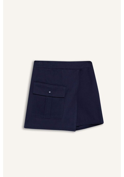 DeFacto Kız Çocuk Gabardin Cepli Şort Etek D9220A825SPNV251