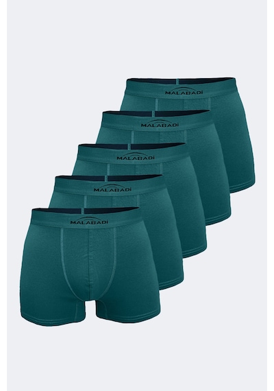 Malabadi Erkek Yeşil 5 Li Pamuk Elastan Boxer 5m075 Yeşil