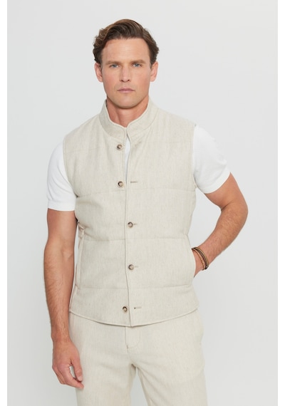 Altınyıldız Collectıon Erkek Bej İnce Dolgulu Standart Fit Normal Kesim Yan Cepli Casual Yelek Altınyıldız Collectıon Erkek Bej İnce Dolgulu Standart Fit Normal Kesim Yan Cepli Casual Yelek