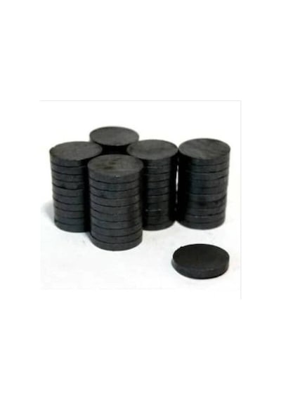 Mıknatıs 25 Mm X 3 Mm Yuvarlak Kömür Miknatis - Duvar Süsü Magnet 100 Adet