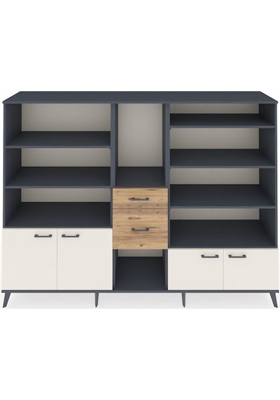 Hyperion Dolap 10 Raflı 2 Çekmeceli 4 Kapaklı 220x44x163 Antrasit Antrasit-aytaşı/çam Hyperion Dolap 10 Raflı 2 Çekmeceli 4 Kapaklı 220x44x163 Antrasit Antrasit-aytaşı/çam