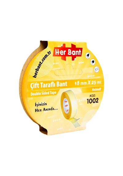 18mmx25mt Çift Taraflı Band Slim İnce Bant Pp-hotmelt Yüksek Kalite