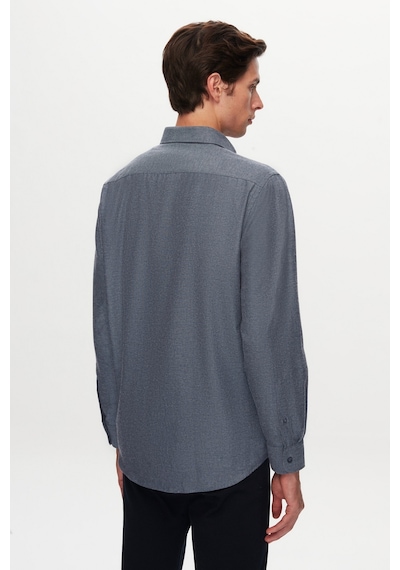 D'S Damat Ds Damat Comfort İndigo Düz Gömlek 1hc02hd12265m İndigo