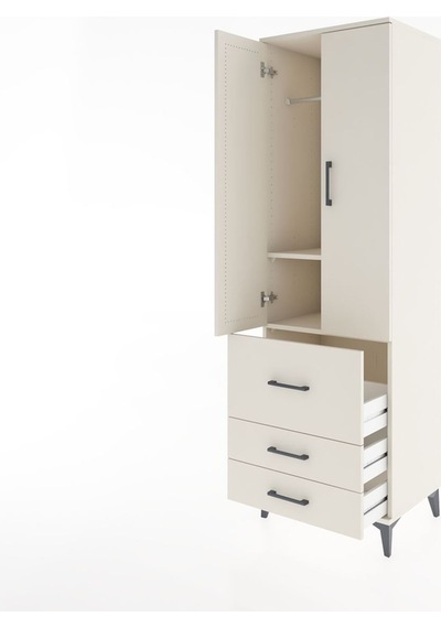 Hyperion Dolap 2 Raflı 3 Çekmeceli Tek Askılı 60x44x195 Aytaş... Aytaşı