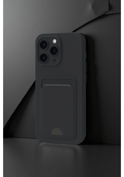 Newface Apple Uyumlu iPhone 16 Pro Kılıf Kelvin Kartvizitli Silikon - Derin Mor Derin mor