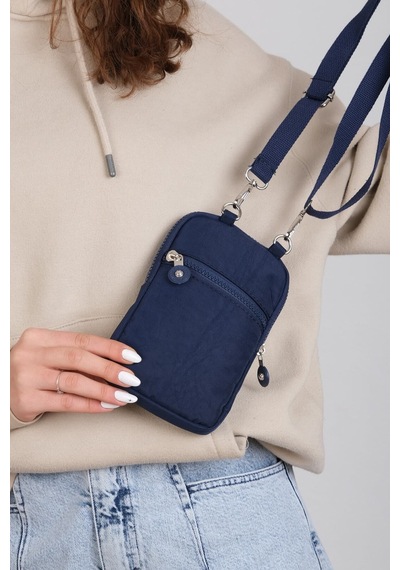 Mega Unisex Lacivert Telefon Çantası Lacivert