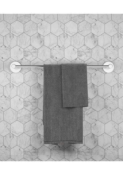 Dolce Krom Uzun Havluluk 40cm Banyo Havlu Askısı Gri Diğer