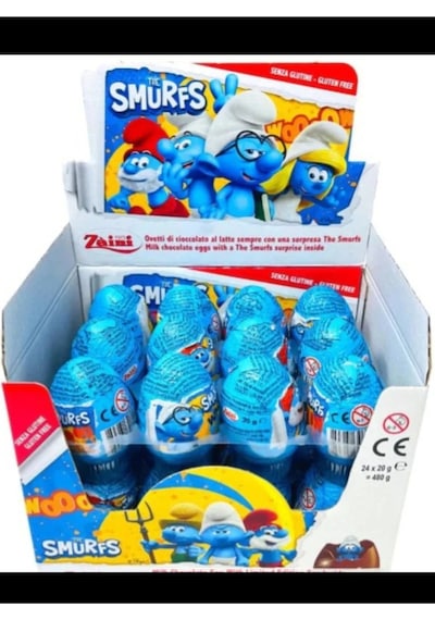Zaini Smurfs Çıkolatalı Sürpriz Yumurta 1 Adet