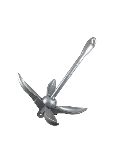Tekne Çapası, Şemsiye Çapa, Katlanır Model, Galvaniz, 4kg
