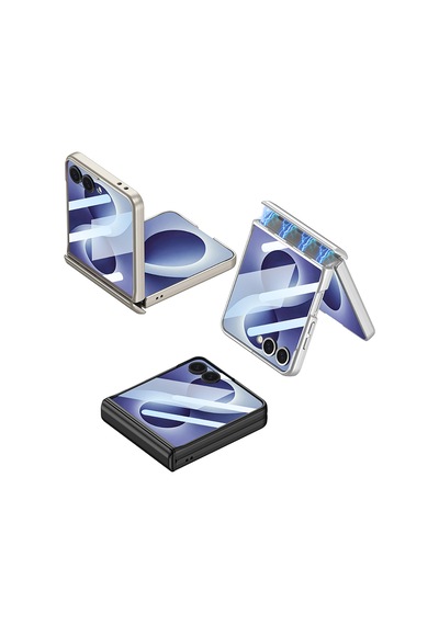 Galaxy Uyumlu Z Flip 8 Kılıf Pazarplus M-magnet Kılıf Gümüş