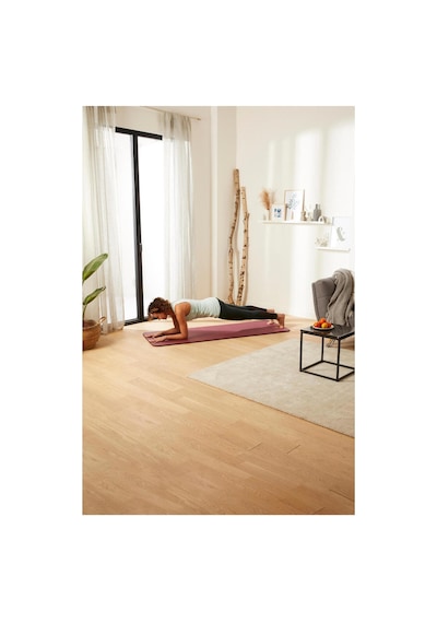 Domyos Konforlu Pilates Matı - M Boy - 180cm X 60cm X 15mm - Bordo Mor/soluk Kırmızı