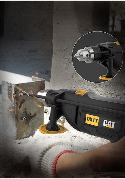 Cat Dx17.1 750watt 13mm Profesyonel Darbeli Matkap + 8 Parça Aksesuar Fr Dx17.1