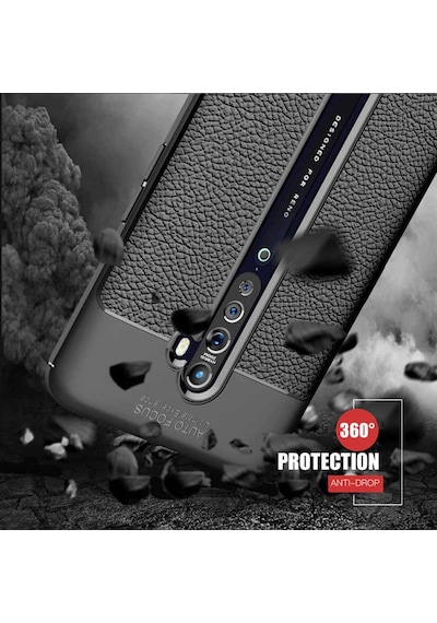 Oppo Reno 2Z Kilif Deri Tarzi Niss Silikon Case 416793861
