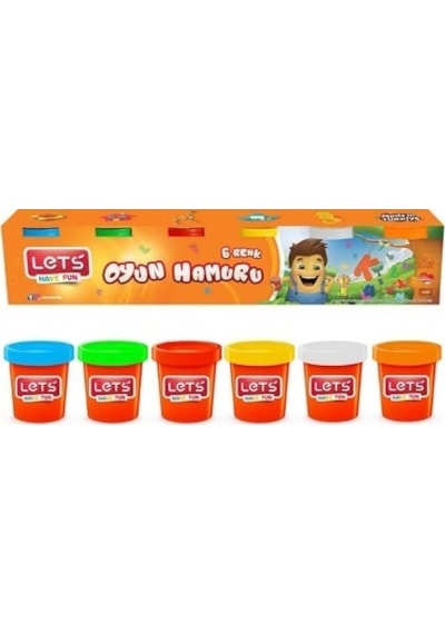 Let's 6 Renk Oyun Hamuru 690gr L8450