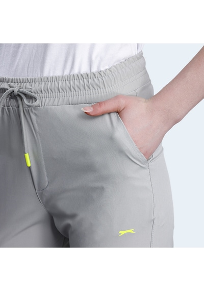 Slazenger NADIYA Kadın Cepli Dar Paça Gri Eşofman Altı