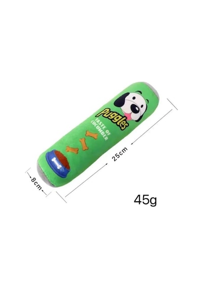 Ayrex Tineke Puggles Dayanıklı Sesli Köpek Oyuncağı 1 Adet Cucumber