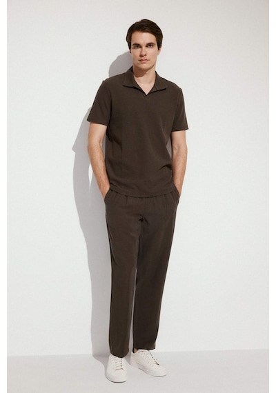 Defacto Yumuşak Dokulu Relax Fit Kahverengi Pantolon G8149ax26smbn581 Kahve-bn581