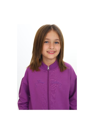 Toontoy Kids Toontoy Kız Çocuk Trend Nakışlı Eşofman Takım Mor