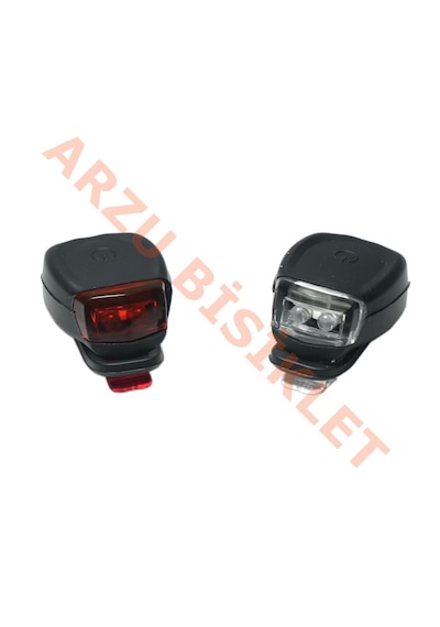 Bisiklet Silikon Far Set - Jy-3122a Siyah-kırmızı