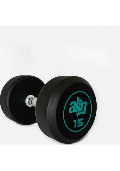 Alin Sport 15 Kg Kauçuk Kaplı Profesyonel Olimpik Dumbbell Dambıl