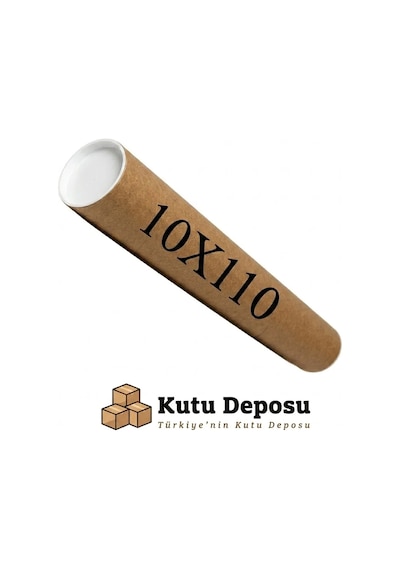 10x110 Cm Kapaklı Silindir Postüp Rulo Gönderi Kutusu 5 Adet