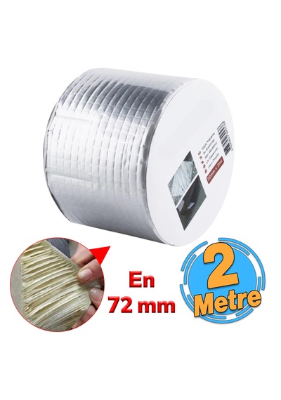 Sızdırmazlık Tamir Bandı Su Geçirmez Sakız Bant 72 Mm X 2 Metre