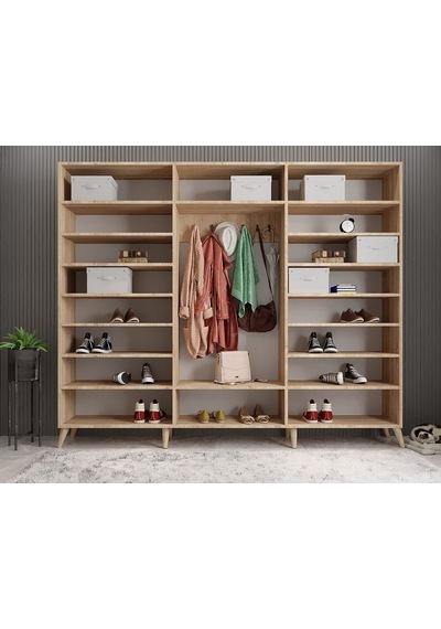 Açelya Portmanto Vestiyer Meşe 270 cmM6