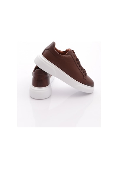 Dgn Leo Erkek Sneakers Ayakkabi Taba Floater Beyaz