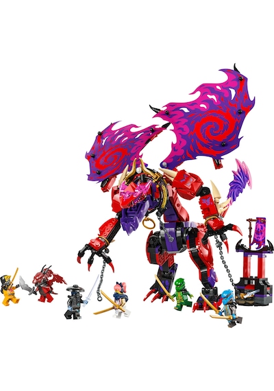 LEGO® NINJAGO® Thunderfang Kaos Ejderhası 71832 - 8 Yaş ve Üzeri Çocuklar için 6 Ninja Minifigürü İçeren Yaratıcı Oyuncak Yapım Seti (668 Parça)