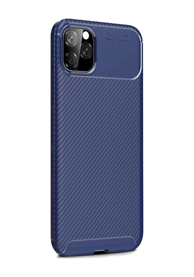 Apple Uyumlu  iPhone 11 Pro Max Kilif Karbon Tasarim Negro Silikon Kapak 403232545
