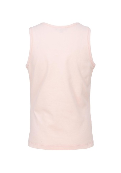 Brz Kids Baskılı Yırtmaçlı Kız Çocuk Sıfır Kol T-shirt-somon Somon