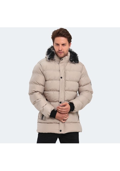 Slazenger HECK Erkek Mont &amp; Kaban Taş Gri