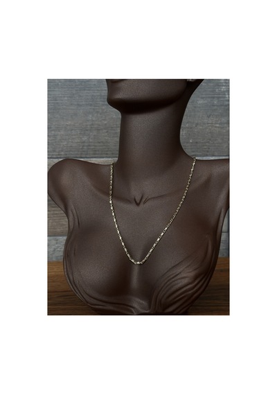 Evania İnce Detay Zincir Vintage Retro Kolye Gold