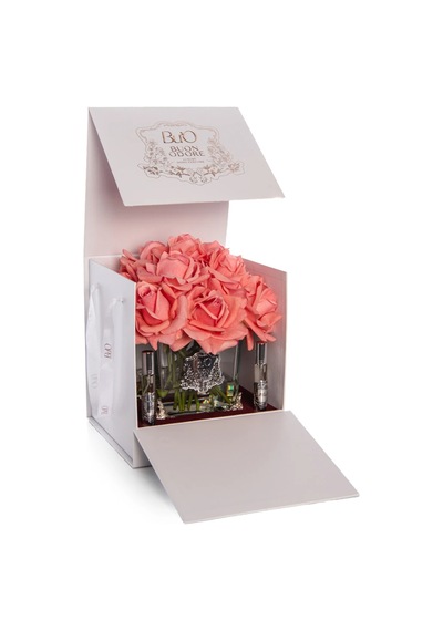 Pirinç Ayaklı Cam Silver 13 Gül Luxury Home Perfume Ağaç