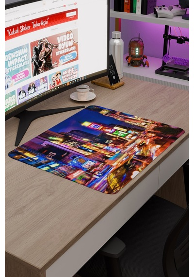 Times Meydanı New York Amerika 2 V2 48x40 Xl Gaming Kauçuk Kaymaz Taban Mouse Pad Fare Altlığı