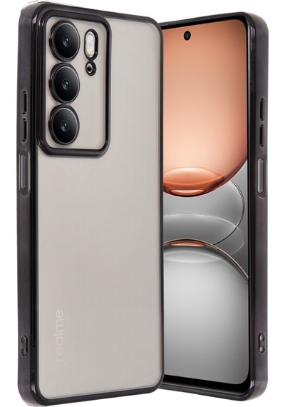 Realme C75 4g Uyumlu Kılıf Lensli Silikon - Siyah