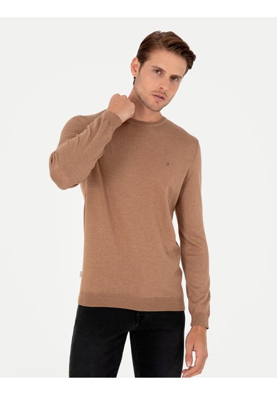 Pierre Cardin Erkek Camel Melanj Kazak /triko 50296621-vr122 Camel Melanj