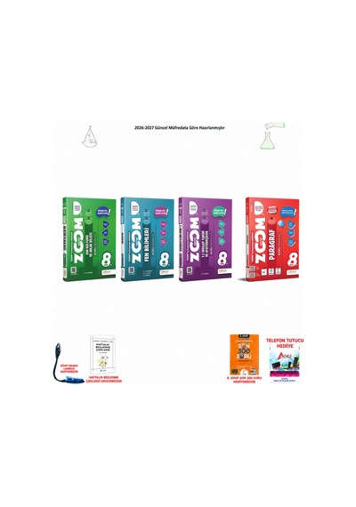 Günay 8. Sınıf Lgs Tüm Dersler 127 300 Soru Hediyeli 4 Kitap Seti