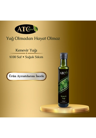 Atc Vital Kenevir Yağı 250 Ml