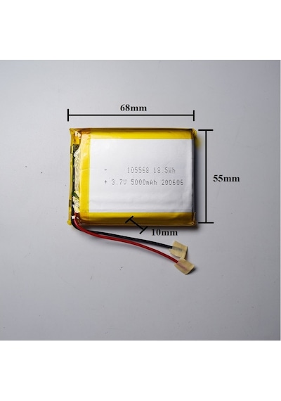 Sertec 105568 3.7v 5000mah Şarj Edilebilir Lityum Polimer Pil