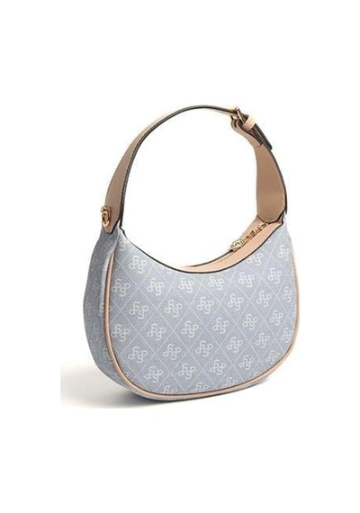 Silver Polo Sp1194 Kadın Omuz Çantası Monogram Mavi-ten